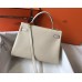 Hermes Kelly 32cm Bag In Beton Clemence Leather GHW