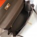 Hermes Kelly 32cm Bag In Taupe Grey Clemence Leather GHW