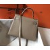 Hermes Kelly 32cm Bag In Gris Tourterelle Clemence Leather GHW