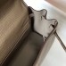 Hermes Kelly 32cm Bag In Gris Tourterelle Clemence Leather GHW