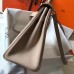 Hermes Kelly 32cm Bag In Trench Clemence Leather GHW