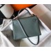 Hermes Kelly 32cm Bag In Vert Amande Clemence Leather GHW
