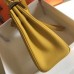 Hermes Kelly 32cm Bag In Yellow Clemence Leather GHW