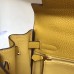 Hermes Kelly 32cm Bag In Yellow Clemence Leather GHW