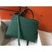 Hermes Kelly 32cm Sellier Bag In Malachite Epsom Leather