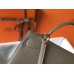 Hermes Kelly 32cm Bag In Tuape Grey Epsom Leather GHW