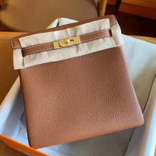 Hermes Kelly Ado Backpack in Gold Clemence Leather Hermes Kelly Ado Backpack in Gold Clemence Leather