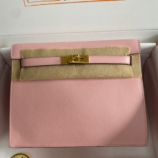 Hermes Kelly Danse II Bag In Rose Sakura Evercolor Calfskin Hermes Kelly Danse II Bag In Rose Sakura Evercolor Calfskin