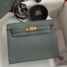 Hermes Kelly Danse II Bag In Vert Amande Evercolor Calfskin Hermes Kelly Danse II Bag In Vert Amande Evercolor Calfskin