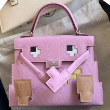 Hermes Kelly Doll Picto Bag in Mauve Sylvestre Epsom Calfskin Hermes Kelly Doll Picto Bag in Mauve Sylvestre Epsom Calfskin