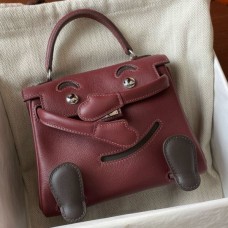 Hermes Kelly Doll Quelle Idole Bag in Bordeaux Swift Calfskin Hermes Kelly Doll Quelle Idole Bag in Bordeaux Swift Calfskin