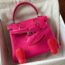 Hermes Kelly Doll Quelle Idole Bag in Rose Mexico Swift Calfskin Hermes Kelly Doll Quelle Idole Bag in Rose Mexico Swift Calfskin