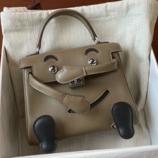 Hermes Kelly Doll Quelle Idole Bag in Taupe Swift Calfskin Hermes Kelly Doll Quelle Idole Bag in Taupe Swift Calfskin