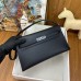 Hermes Kelly Elan Handmade Bag In Black Epsom Leather