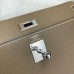 Hermes Kelly Elan Handmade Bag In Taupe Epsom Leather