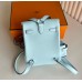 Hermes Kelly Jump Backpack in Blue Brume Swift Calfskin Hermes Kelly Jump Backpack in Blue Brume Swift Calfskin
