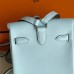 Hermes Kelly Jump Backpack in Blue Brume Swift Calfskin Hermes Kelly Jump Backpack in Blue Brume Swift Calfskin
