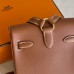 Hermes Kelly Jump Backpack in Gold Swift Calfskin