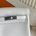 Hermes Kelly Jump Backpack in Gris Pale Swift Calfskin