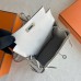 Hermes Kelly Jump Backpack in Gris Pale Swift Calfskin