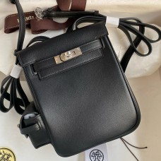 Hermes Kelly Jump Backpack in Black Swift Calfskin Hermes Kelly Jump Backpack in Black Swift Calfskin