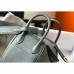 Hermes Mini Lindy Bag In Vert Amande Clemence Leather