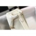 Hermes Mini Lindy Bag In White Clemence Leather