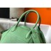 Hermes Lindy 26cm Bag In Vert Criquet Clemence With GHW