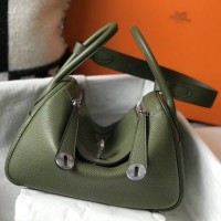 Hermes Lindy 26cm Bag In Canopee Clemence With PHW Hermes Lindy 26cm Bag In Canopee Clemence With PHW