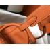 Hermes Lindy 26cm Bag In Orange Clemence With PHW