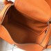Hermes Lindy 26cm Bag In Orange Clemence With PHW