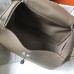 Hermes Lindy 26cm Bag In Taupe Grey Clemence With PHW