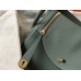 Hermes Lindy 26cm Bag In Vert Amande Clemence With GHW