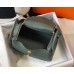 Hermes Lindy 26cm Bag In Vert Amande Clemence With GHW