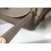 Hermes Gris Tourterelle Clemence Lindy 30cm Bag with GHW