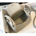 Hermes Mini Lindy Bag In Pearl Grey Clemence Leather