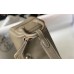 Hermes Mini Lindy Bag In Taupe Clemence Leather