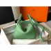 Hermes Lindy Mini Bag In Vert Criquet Clemence Calfskin