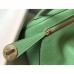 Hermes Lindy Mini Bag In Vert Criquet Clemence Calfskin