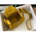 Hermes Mini Lindy Bag In Yellow Clemence Leather