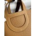 Hermes In The Loop 18 Handmade Bag in Biscuit Clemence Leather