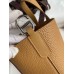 Hermes In The Loop 18 Handmade Bag in Biscuit Clemence Leather