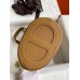 Hermes In The Loop 18 Handmade Bag in Biscuit Clemence Leather