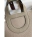 Hermes In The Loop 18 Handmade Bag in Gris Asphalt Clemence Leather