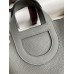 Hermes In The Loop 18 Handmade Bag in Gris Meyer Clemence Leather