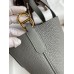 Hermes In The Loop 18 Handmade Bag in Gris Meyer Clemence Leather