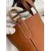 Hermes In The Loop 18 Handmade Bag in Gold Clemence Leather
