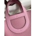 Hermes In The Loop 18 Handmade Bag in Mauve Sylvestre Clemence Leather