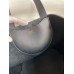 Hermes In The Loop 18 Handmade Bag in Black Clemence Leather