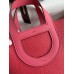 Hermes In The Loop 18 Handmade Bag in Rose Lipstick Clemence Leatherther